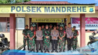Kapolsek Mandehe Terima Kunjungan Danramil 08/Mandehe